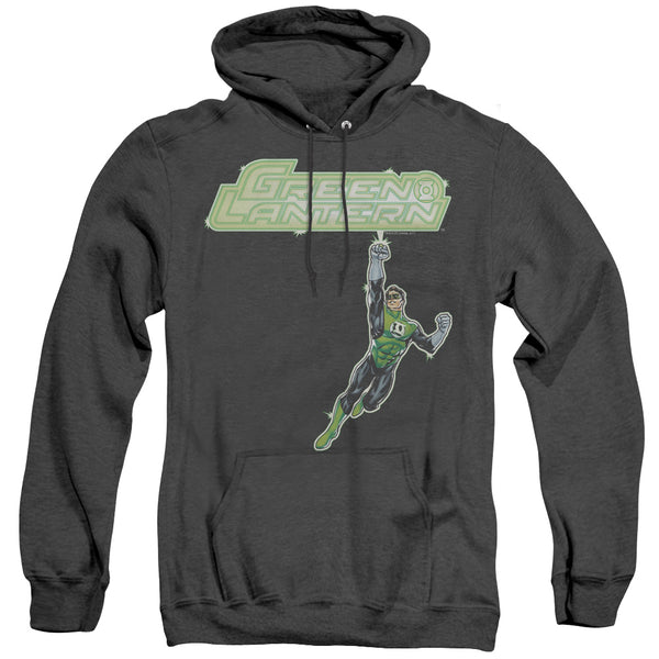 Green Lantern - Energy Construct Logo Adult Heather Hoodie