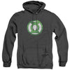 Green Lantern - Green Chrome Logo Adult Heather Hoodie