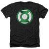 Green Lantern - Green Chrome Logo Adult Regular Fit Heather Short Sleeve