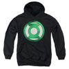 Green Lantern - Green Chrome Logo Youth Hooded Sweatshirt
