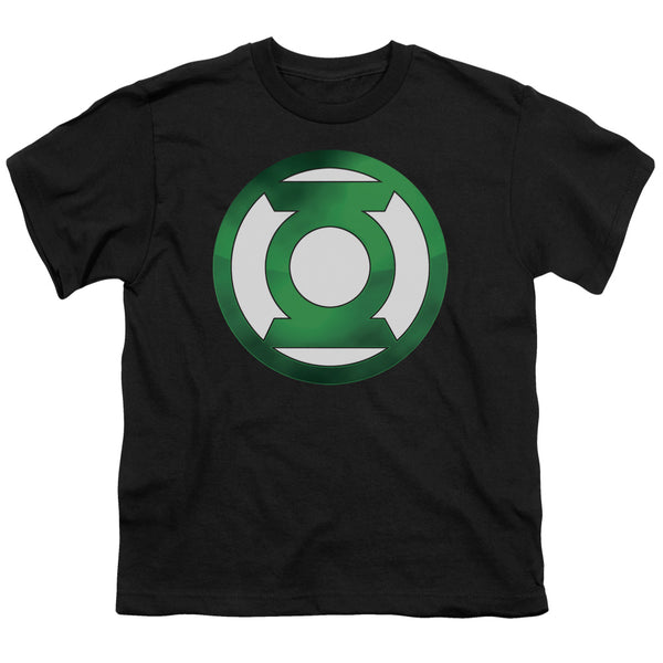 Green Lantern - Green Chrome Logo Youth Short Sleeve