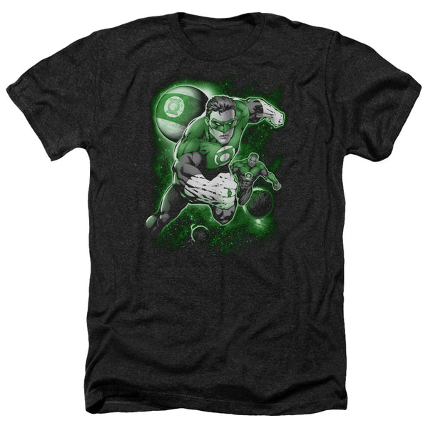Green Lantern - Lantern Planet Adult Regular Fit Heather Short Sleeve