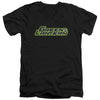Green Lantern - Scribble Title Adult Slim Fit V Neck Cotton