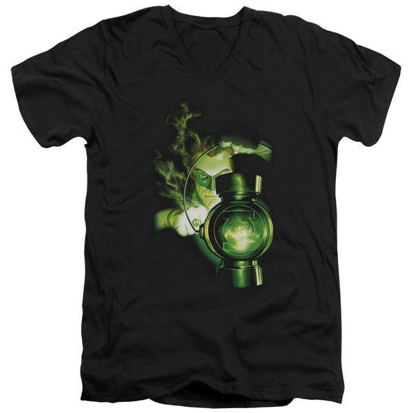 Green Lantern - Lantern Light Adult Slim Fit V Neck Cotton