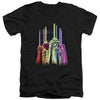Green Lantern - Rainbow Corps Adult Slim Fit V Neck Cotton
