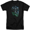 Green Lantern - Black Lantern Batman Adult Tall Fit Short Sleeve