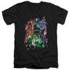 Green Lantern - The New Guardians Adult Slim Fit V Neck Cotton