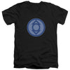 Green Lantern - Indigo Symbol Adult Slim Fit V Neck Cotton