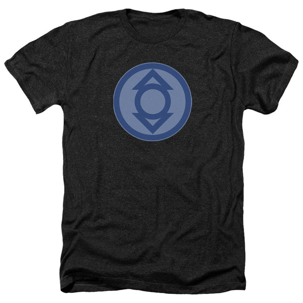 Green Lantern - Indigo Symbol Adult Regular Fit Heather Short Sleeve