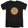 Green Lantern - Orange Symbol Adult Slim Fit V Neck Cotton