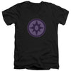 Green Lantern - Sapphire Symbol Adult Slim Fit V Neck Cotton