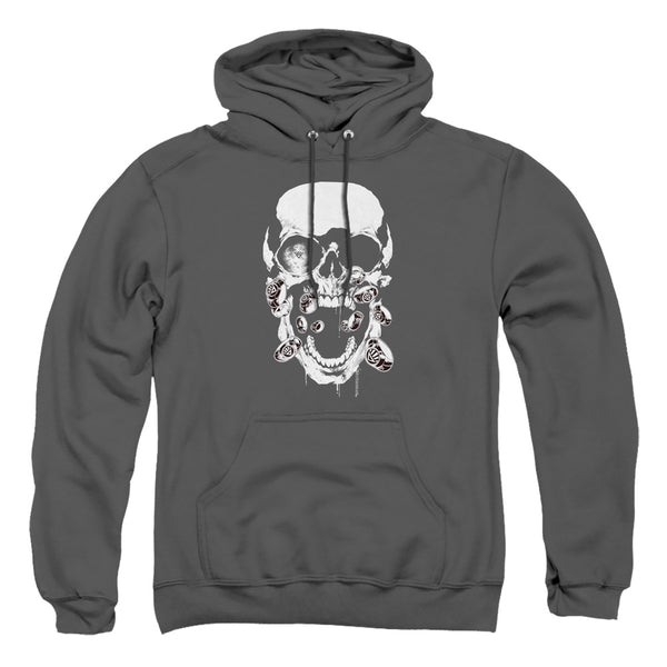Green Lantern - Black Lantern Skull Adult Pullover Hoodie