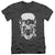 Green Lantern - Black Lantern Skull Adult Slim Fit V Neck Cotton