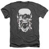 Green Lantern - Black Lantern Skull Adult Regular Fit Heather Short Sleeve