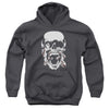 Green Lantern - Black Lantern Skull Youth Hooded Sweatshirt