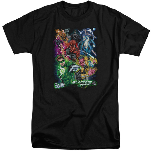 Green Lantern - Blackest Group Adult Tall Fit Short Sleeve