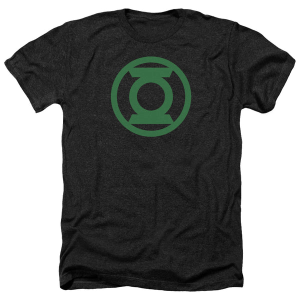 Green Lantern - Green Emblem Adult Regular Fit Heather Short Sleeve
