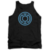 Green Lantern - Lt Blue Emblem Adult Tank Top