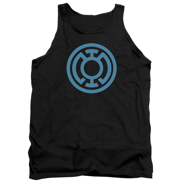 Green Lantern - Lt Blue Emblem Adult Tank Top