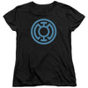 Green Lantern - Lt Blue Emblem Women's Short Sleeve