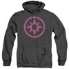 Green Lantern - Pink Emblem Adult Heather Hoodie