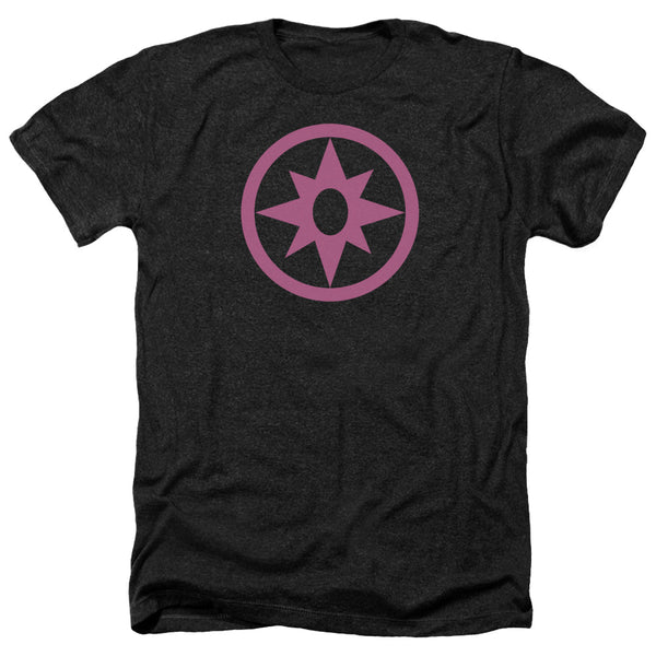 Green Lantern - Pink Emblem Adult Regular Fit Heather Short Sleeve