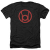Green Lantern - Red Emblem Adult Regular Fit Heather Short Sleeve