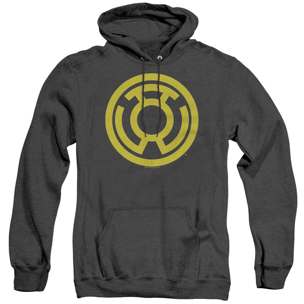 Green Lantern - Yellow Emblem Adult Heather Hoodie