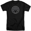 Green Lantern - Grey Emblem Adult Tall Fit Short Sleeve