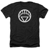 Green Lantern - White Emblem Adult Regular Fit Heather Short Sleeve