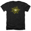 Green Lantern - Yellow GLow Adult Regular Fit Heather Short Sleeve