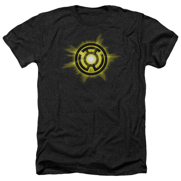 Green Lantern - Yellow GLow Adult Regular Fit Heather Short Sleeve