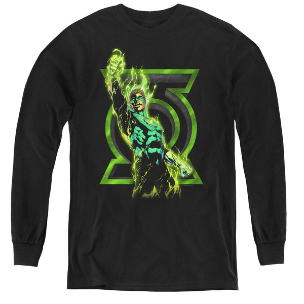 Green Lantern - Fully Charged L - S Youth