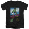 Green Lantern - Box Art Adult Slim Fit V Neck Cotton