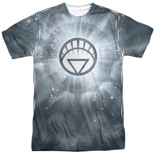 Green Lantern - White Energy Adult Regular Fit Short Sleeve 100% Poly
