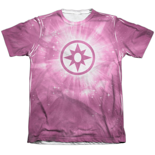 Green Lantern - Sapphire Energy Adult Regular Fit Short Sleeve 65 - 35 Poly - Cotton
