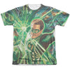 Green Lantern - Lantern Burst Adult Regular Fit Short Sleeve 65 - 35 Poly - Cotton