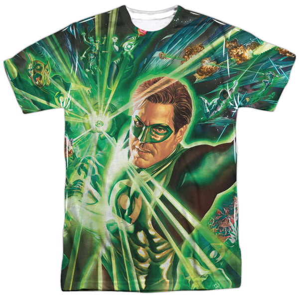 Green Lantern - Lantern Burst Adult Regular Fit Short Sleeve 100% Poly