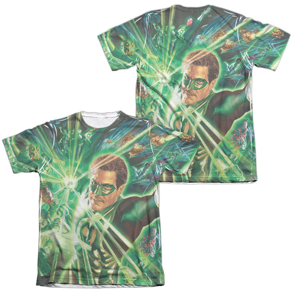 Green Lantern - Lantern Burst Adult Regular Fit Short Sleeve 65 - 35 Poly - Cotton
