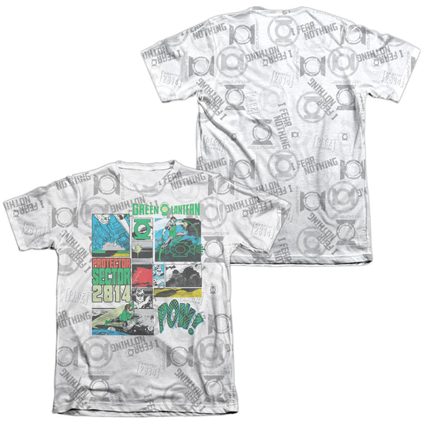 Green Lantern - Sector Protecto Adult Regular Fit Short Sleeve 65 - 35 Poly - Cotton