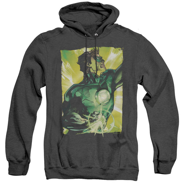 Green Lantern - Up Up Adult Heather Hoodie