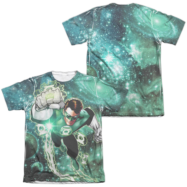 Green Lantern - Galactic Hal (Front - Back Print) Adult Regular Fit Short Sleeve 65 - 35 Poly - Cotton