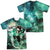 Green Lantern - Galactic Hal (Front - Back Print) Adult Regular Fit Short Sleeve 100% Poly