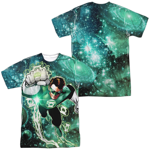 Green Lantern - Galactic Hal (Front - Back Print) Adult Regular Fit Short Sleeve 100% Poly