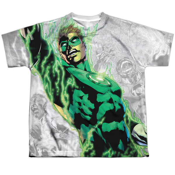 Green Lantern - Light Em Up Youth Short Sleeve 100% Poly