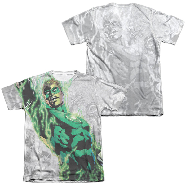 Green Lantern - Light Em Up (Front - Back Print) Adult Regular Fit Short Sleeve 65 - 35 Poly - Cotton