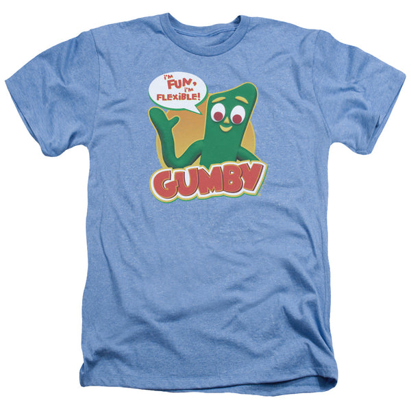 Gumby - Fun & Flexible Adult Regular Fit Heather Short Sleeve