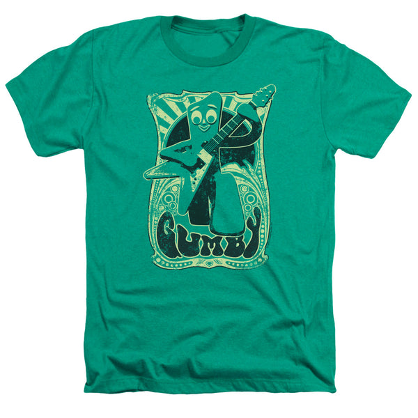 Gumby - Vintage Rock Poster Adult Regular Fit Heather Short Sleeve