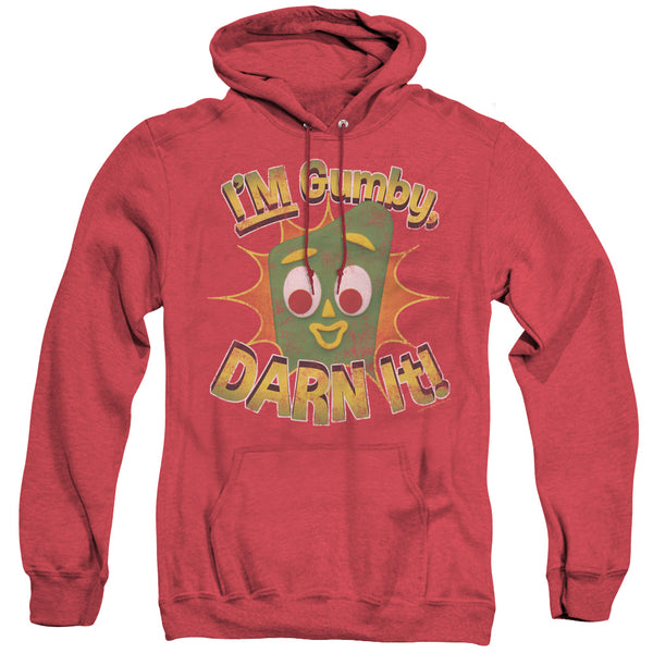 Gumby - Darn It Adult Heather Hoodie