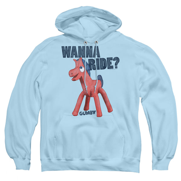 Gumby - Wanna Ride Adult Pullover Hoodie
